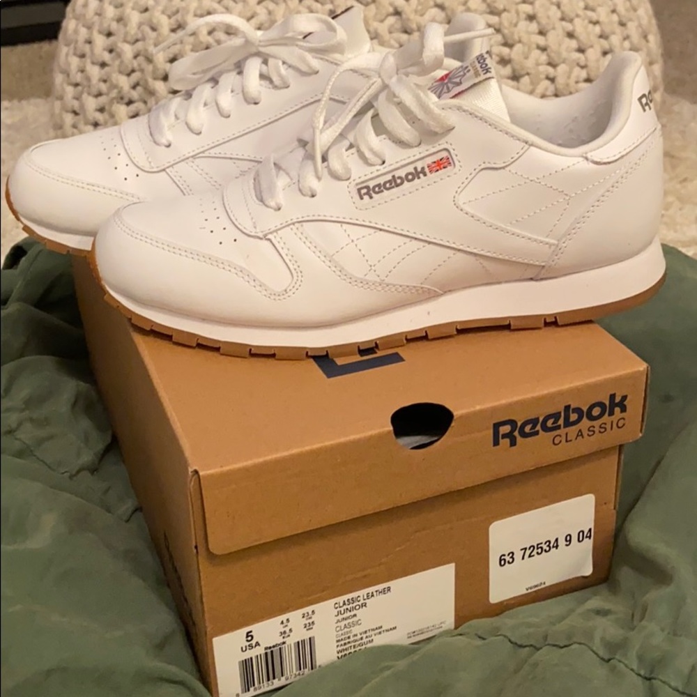 White Reebok Classic
